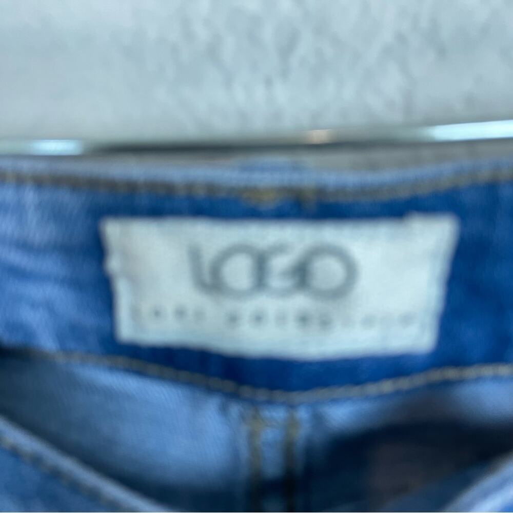 LOGO Blue Tie Dye NWOT Cropped  Boyfriend Jeans 4 - Picture 4 of 10